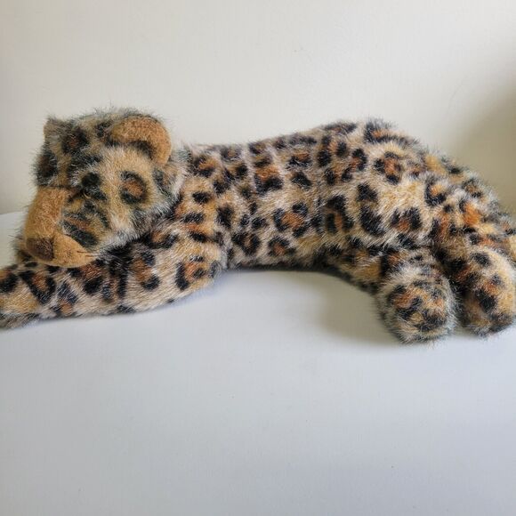 Amela Design realistic Cheetah Leopard Plush Stuffed Animal Toy reclining - Picture 2 of 6